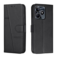 Funda de Cuero Cartera con Soporte Carcasa Y01X para Realme C53 India Negro