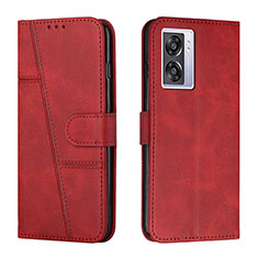 Funda de Cuero Cartera con Soporte Carcasa Y01X para Realme Narzo 50 5G Rojo