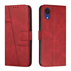 Funda de Cuero Cartera con Soporte Carcasa Y01X para Samsung Galaxy A03 Core Rojo