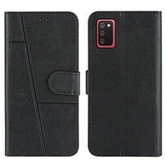 Funda de Cuero Cartera con Soporte Carcasa Y01X para Samsung Galaxy A03s Negro