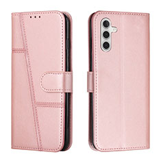 Funda de Cuero Cartera con Soporte Carcasa Y01X para Samsung Galaxy A04s Oro Rosa