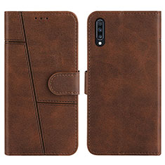 Funda de Cuero Cartera con Soporte Carcasa Y01X para Samsung Galaxy A30S Marron