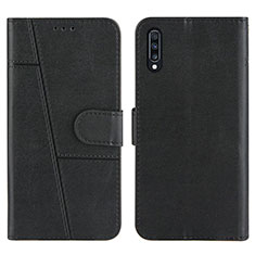 Funda de Cuero Cartera con Soporte Carcasa Y01X para Samsung Galaxy A30S Negro