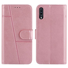 Funda de Cuero Cartera con Soporte Carcasa Y01X para Samsung Galaxy A30S Oro Rosa