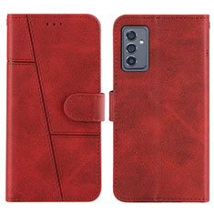 Funda de Cuero Cartera con Soporte Carcasa Y01X para Samsung Galaxy A34 5G Rojo