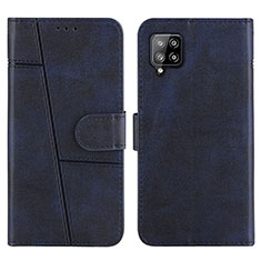 Funda de Cuero Cartera con Soporte Carcasa Y01X para Samsung Galaxy A42 5G Azul