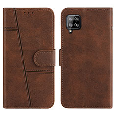 Funda de Cuero Cartera con Soporte Carcasa Y01X para Samsung Galaxy A42 5G Marron