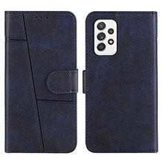 Funda de Cuero Cartera con Soporte Carcasa Y01X para Samsung Galaxy A52 4G Azul