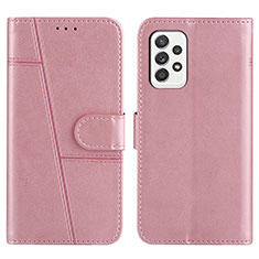 Funda de Cuero Cartera con Soporte Carcasa Y01X para Samsung Galaxy A52 4G Oro Rosa