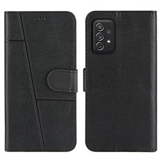 Funda de Cuero Cartera con Soporte Carcasa Y01X para Samsung Galaxy A72 5G Negro