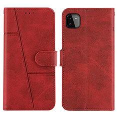 Funda de Cuero Cartera con Soporte Carcasa Y01X para Samsung Galaxy F42 5G Rojo