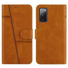 Funda de Cuero Cartera con Soporte Carcasa Y01X para Samsung Galaxy S20 FE (2022) 5G Marron Claro