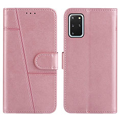 Funda de Cuero Cartera con Soporte Carcasa Y01X para Samsung Galaxy S20 Plus Oro Rosa