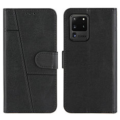 Funda de Cuero Cartera con Soporte Carcasa Y01X para Samsung Galaxy S20 Ultra 5G Negro