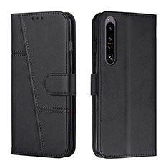 Funda de Cuero Cartera con Soporte Carcasa Y01X para Sony Xperia 1 IV Negro