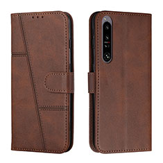 Funda de Cuero Cartera con Soporte Carcasa Y01X para Sony Xperia 1 IV SO-51C Marron