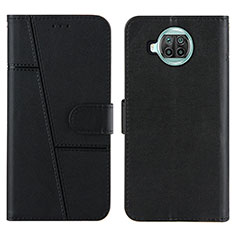 Funda de Cuero Cartera con Soporte Carcasa Y01X para Xiaomi Mi 10i 5G Negro