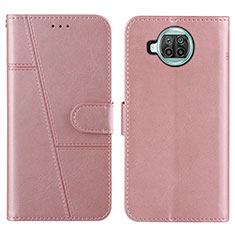 Funda de Cuero Cartera con Soporte Carcasa Y01X para Xiaomi Mi 10i 5G Oro Rosa