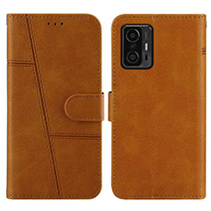 Funda de Cuero Cartera con Soporte Carcasa Y01X para Xiaomi Mi 11T 5G Marron Claro