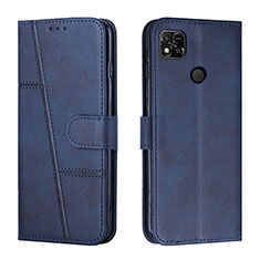 Funda de Cuero Cartera con Soporte Carcasa Y01X para Xiaomi POCO C3 Azul