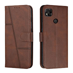 Funda de Cuero Cartera con Soporte Carcasa Y01X para Xiaomi POCO C3 Marron