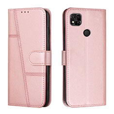 Funda de Cuero Cartera con Soporte Carcasa Y01X para Xiaomi POCO C31 Oro Rosa