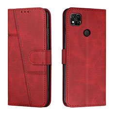 Funda de Cuero Cartera con Soporte Carcasa Y01X para Xiaomi POCO C31 Rojo