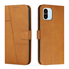 Funda de Cuero Cartera con Soporte Carcasa Y01X para Xiaomi Poco C50 Marron Claro