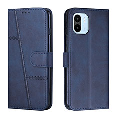 Funda de Cuero Cartera con Soporte Carcasa Y01X para Xiaomi Poco C51 Azul