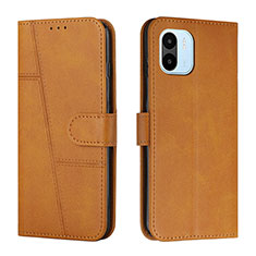 Funda de Cuero Cartera con Soporte Carcasa Y01X para Xiaomi Poco C51 Marron Claro