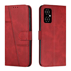 Funda de Cuero Cartera con Soporte Carcasa Y01X para Xiaomi Poco M4 5G Rojo