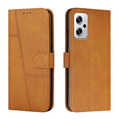 Funda de Cuero Cartera con Soporte Carcasa Y01X para Xiaomi Poco X4 GT 5G Marron Claro