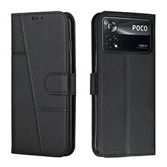 Funda de Cuero Cartera con Soporte Carcasa Y01X para Xiaomi Poco X4 Pro 5G Negro