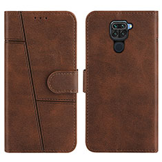 Funda de Cuero Cartera con Soporte Carcasa Y01X para Xiaomi Redmi 10X 4G Marron