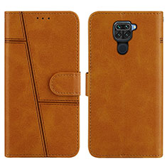 Funda de Cuero Cartera con Soporte Carcasa Y01X para Xiaomi Redmi 10X 4G Marron Claro