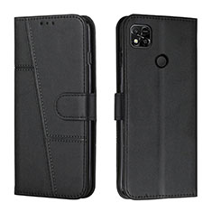 Funda de Cuero Cartera con Soporte Carcasa Y01X para Xiaomi Redmi 9 India Negro