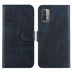 Funda de Cuero Cartera con Soporte Carcasa Y01X para Xiaomi Redmi 9 Power Azul