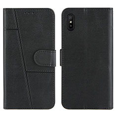 Funda de Cuero Cartera con Soporte Carcasa Y01X para Xiaomi Redmi 9A Negro