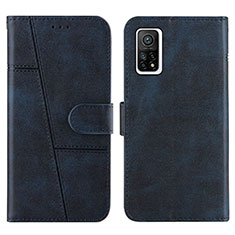 Funda de Cuero Cartera con Soporte Carcasa Y01X para Xiaomi Redmi K30S 5G Azul