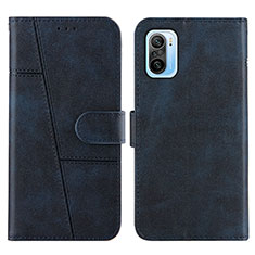 Funda de Cuero Cartera con Soporte Carcasa Y01X para Xiaomi Redmi K40 5G Azul