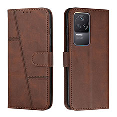 Funda de Cuero Cartera con Soporte Carcasa Y01X para Xiaomi Redmi K50 Pro 5G Marron