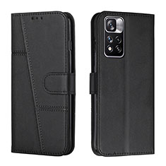 Funda de Cuero Cartera con Soporte Carcasa Y01X para Xiaomi Redmi Note 11 Pro+ Plus 5G Negro