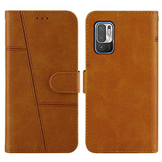 Funda de Cuero Cartera con Soporte Carcasa Y01X para Xiaomi Redmi Note 11 SE 5G Marron Claro