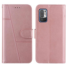 Funda de Cuero Cartera con Soporte Carcasa Y01X para Xiaomi Redmi Note 11 SE 5G Oro Rosa