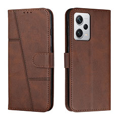 Funda de Cuero Cartera con Soporte Carcasa Y01X para Xiaomi Redmi Note 12 Pro 5G Marron