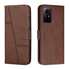 Funda de Cuero Cartera con Soporte Carcasa Y01X para Xiaomi Redmi Note 12S Marron