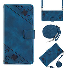 Funda de Cuero Cartera con Soporte Carcasa Y02B para Google Pixel 7a 5G Azul