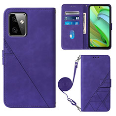 Funda de Cuero Cartera con Soporte Carcasa Y02B para Motorola Moto G Power 5G (2023) Morado