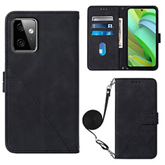 Funda de Cuero Cartera con Soporte Carcasa Y02B para Motorola Moto G Power 5G (2023) Negro