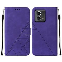 Funda de Cuero Cartera con Soporte Carcasa Y02B para Motorola Moto G Stylus (2023) 4G Morado